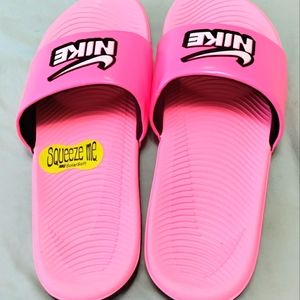 Pink Nike Slides